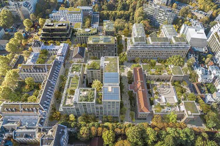 Projet Saint-Vincent-de-Paul / Vue aérienne générale